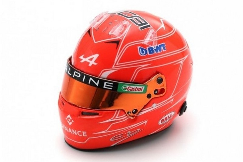 Helmet Esteban Ocon BWT Alpine  GP Azerbaijan 2023 by spark-model