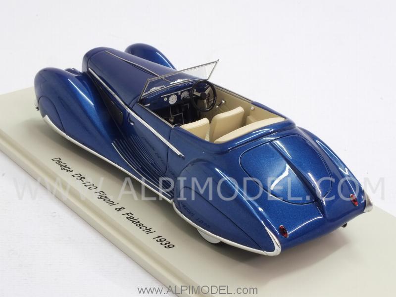 Delage D8-120 Figoni-Falaschi 1939 (Metallic Blue) - spark-model