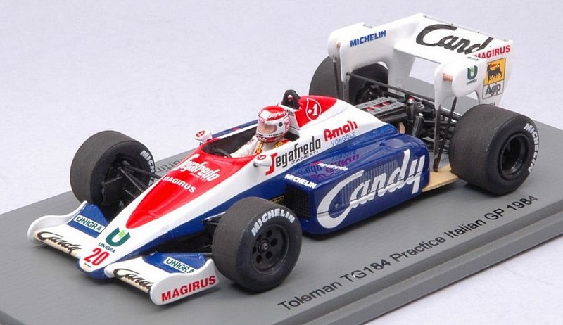 Toleman TG184 #20 Practice GP Italy 1984 Pierluigi Martini by spark-model