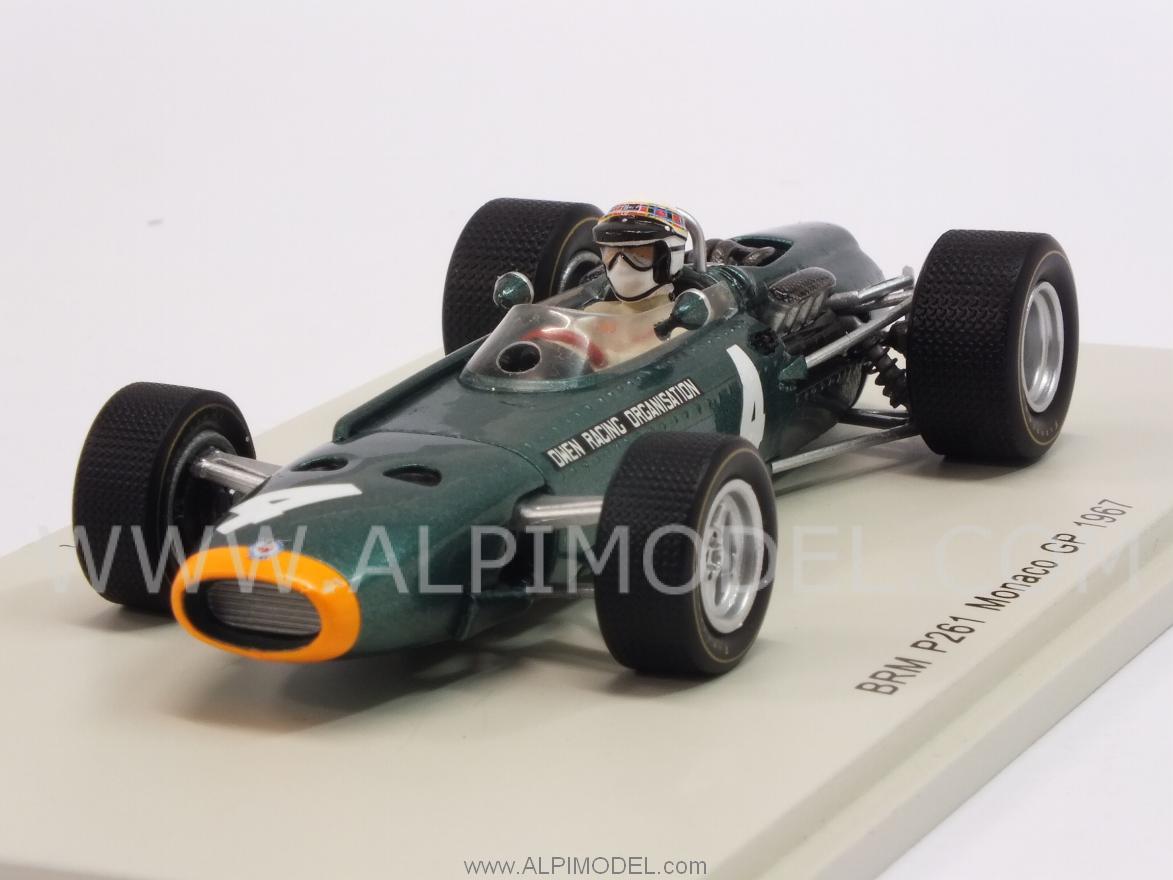 SPARK-MODEL S4248 BRM P261 #4 GP Monaco 1967 Jackie Stewart 1/43
