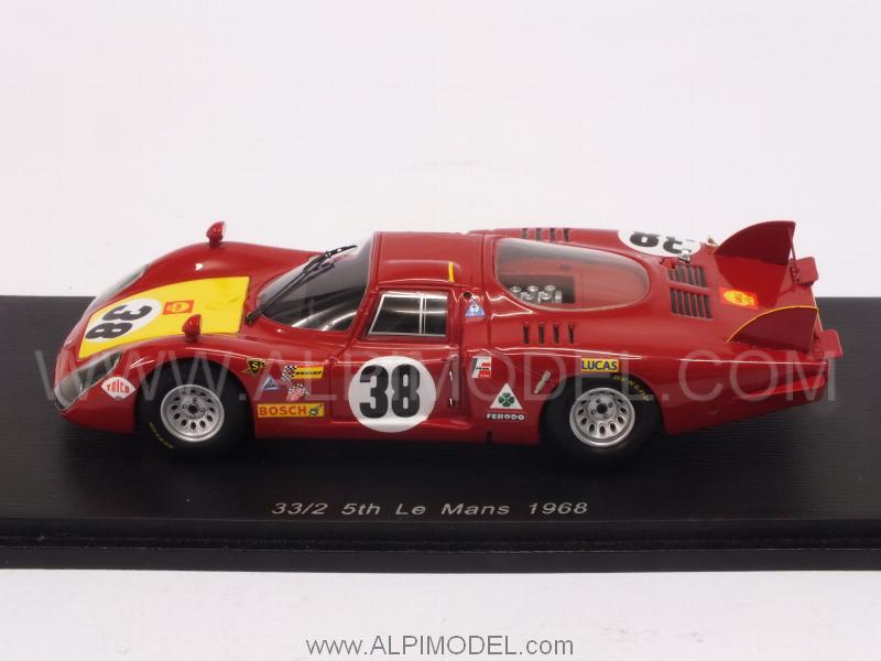 Alfa Romeo 33/2 #38 Le Mans 1968 Facetti - Dini - spark-model
