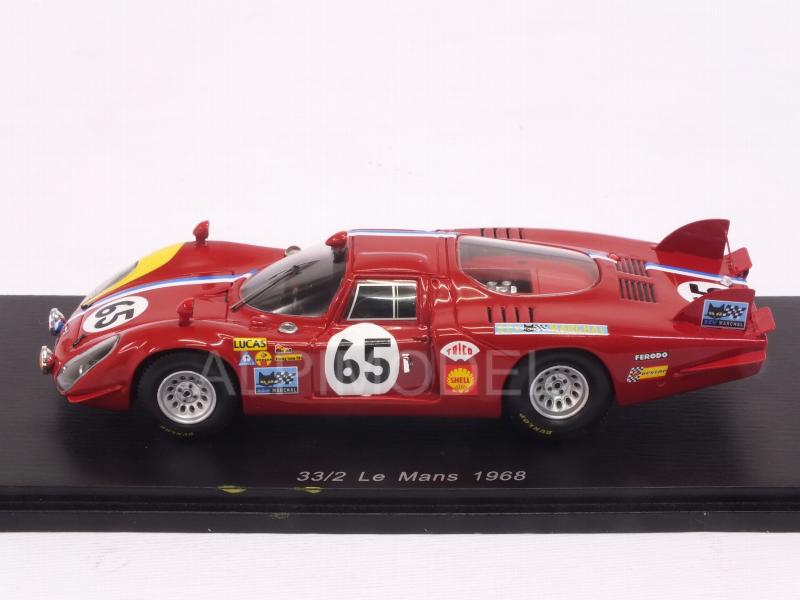 Alfa Romeo T33/2 #65 Le Mans 1968 Trosch - Von Wendt - spark-model