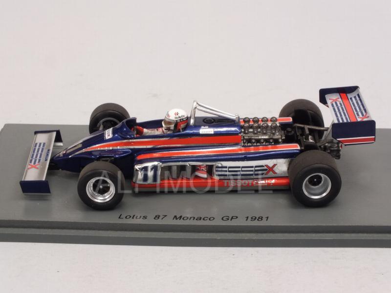 Lotus 87 #11 GP Monaco 1981 Elio De Angelis - spark-model