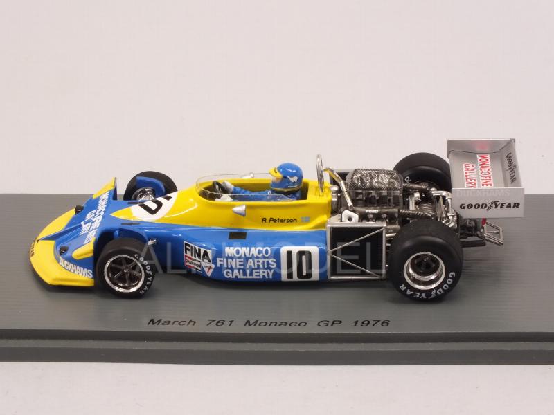 SPARK-MODEL S5370 March 761 #10 GP Monaco 1976 Ronnie Peterson 1/43