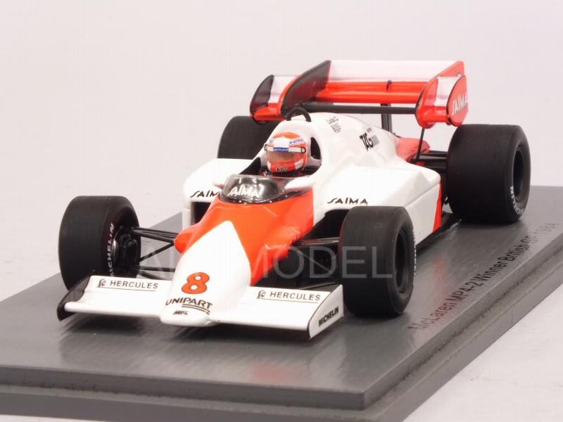 McLaren MP4/2 #8 Winner British GP 1984 Niki Lauda (no tobacco decals) by spark-model