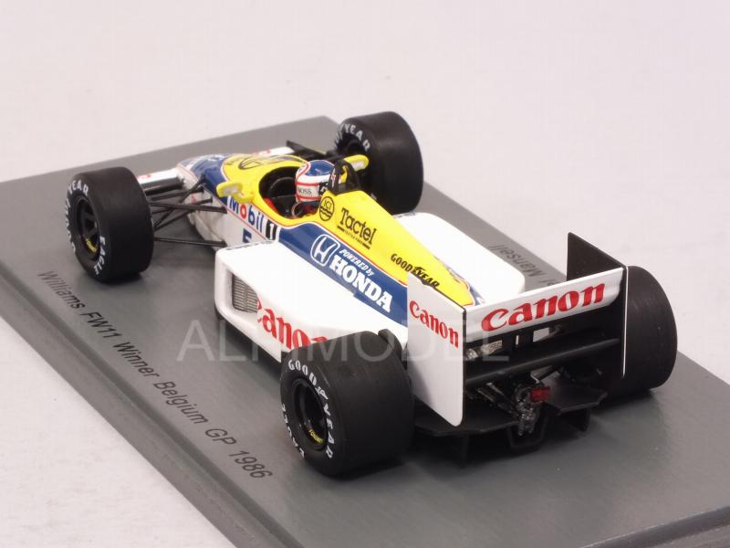 Williams FW11 #5 Winner GP Belgium 1986 Nigel Mansell - spark-model