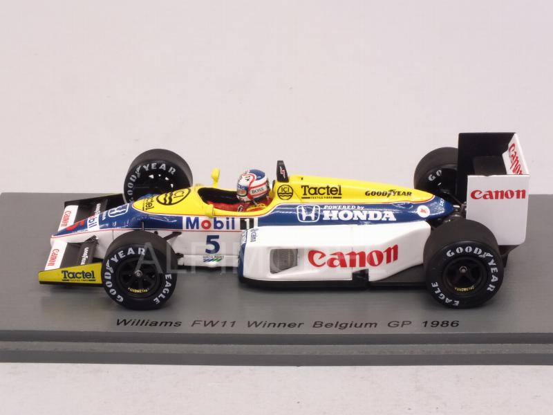 Williams FW11 #5 Winner GP Belgium 1986 Nigel Mansell - spark-model