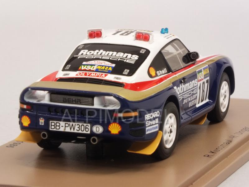 Porsche 959 #187 Rally Paris-Dakar 1986 Kussmaul - Unger - spark-model