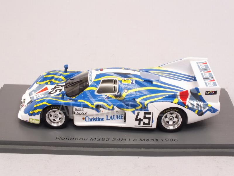 Rondeau M382 #45 Le Mans 1986 Justice - Oudet - spark-model