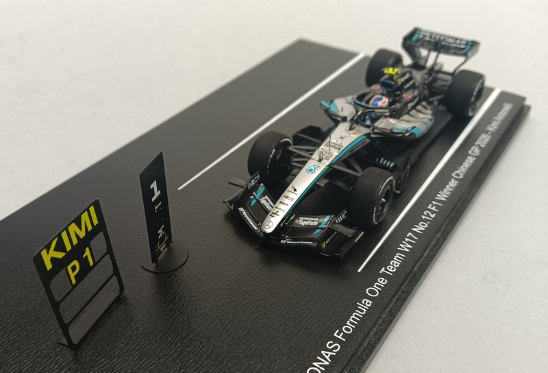 Mercedes W17 AMG #12 Winner GP China 2026 Kimi Antonelli (with pit boards) Special Edition by spark-model