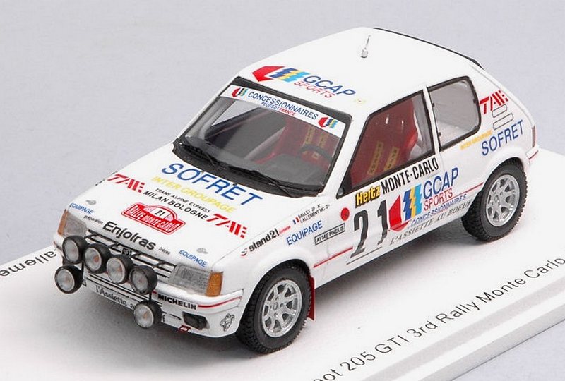 Peugeot 205 GTI #21 Rally Monte Carlo 1988 Ballet - Lallement by spark-model