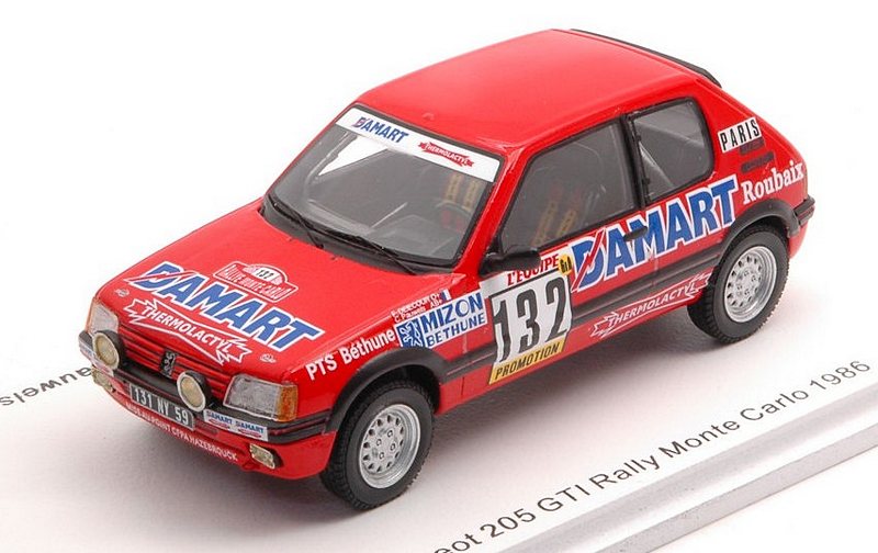 Peugeot 205 GTI #132 Rally Monte Carlo 1986 Delecour - Pauwels by spark-model