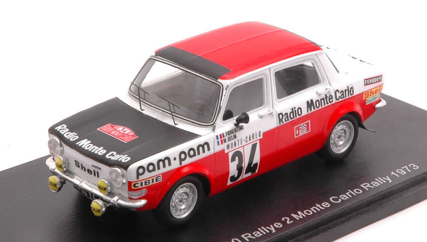 Simca 1000 Rally 2 #34 Rally Monte Carlo 1973 Fiorentino - Gelin by spark-model
