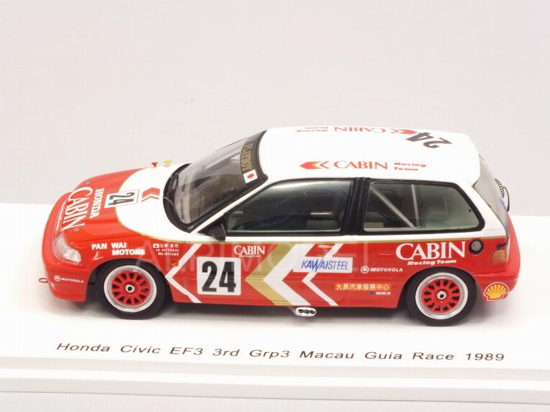Honda Civic EF3 #24 Grp.3 Macau Guia Race 1989 Masami Miyoshi - spark-model