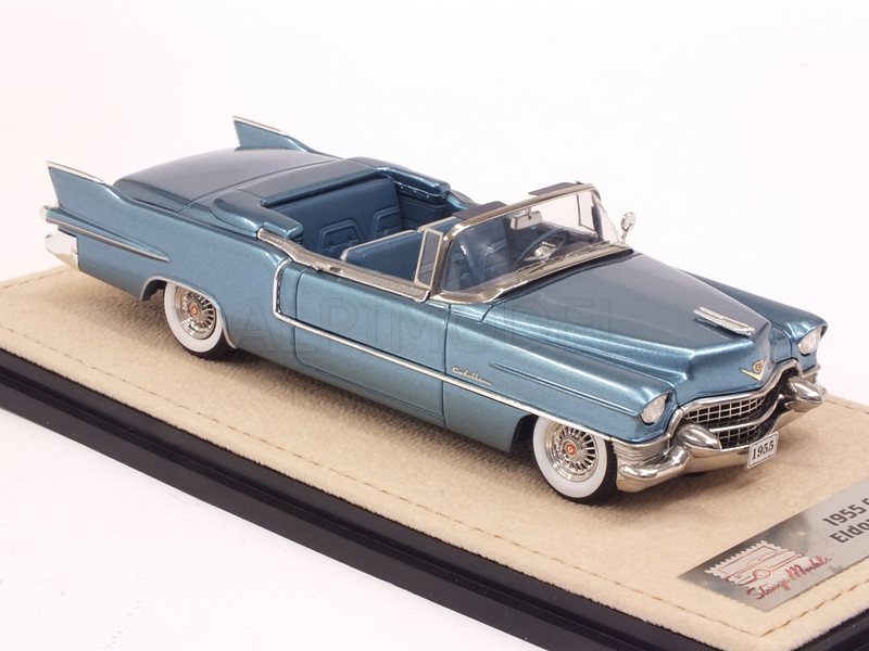 Cadillac Eldorado Biarritz 1955 (Bahama Blue Metallic) - stamp-models