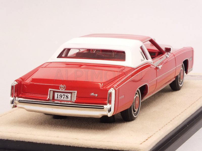 Cadillac Eldorado Biarritz 1978 (Red) - stamp-models