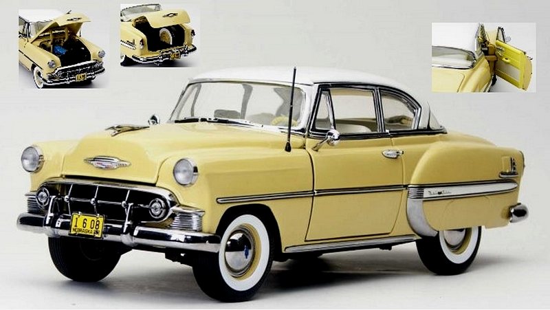 Chevrolet Bel Air Hard Top Coupe 1953 (Yellow/White) by sunstar