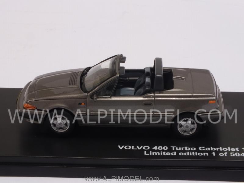 Volvo 480 Turbo Cabrio 1990 (Gun Grey Metallic) - triple-9-collection