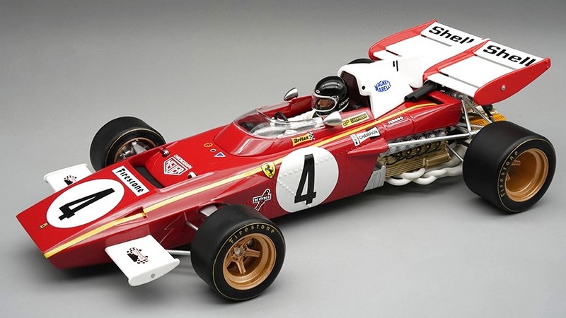 Ferrari 312 B2 #4 GP Monaco 1971 Jacky Ickx (with display case) by tecnomodel