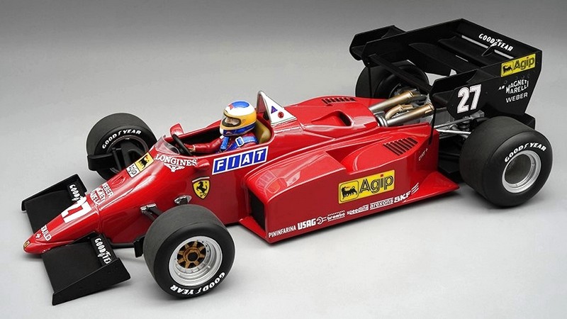 Ferrari 126 C4-M2 #27 GP Europe 1984 Michele Alboreto (with driver) by tecnomodel