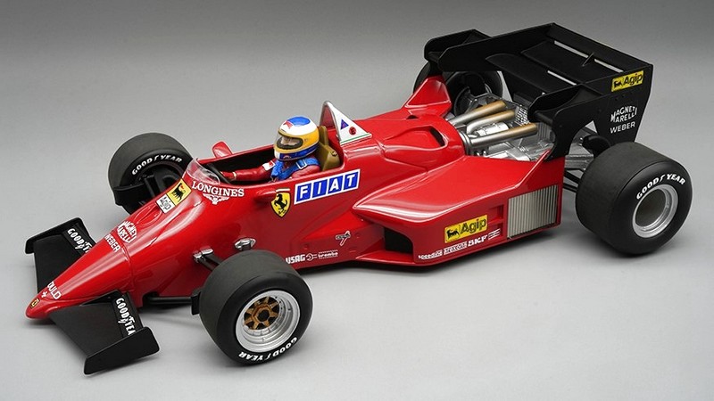 Ferrari 126 C4-M2 Presentation 1984 Michele Alboreto (with driver) by tecnomodel