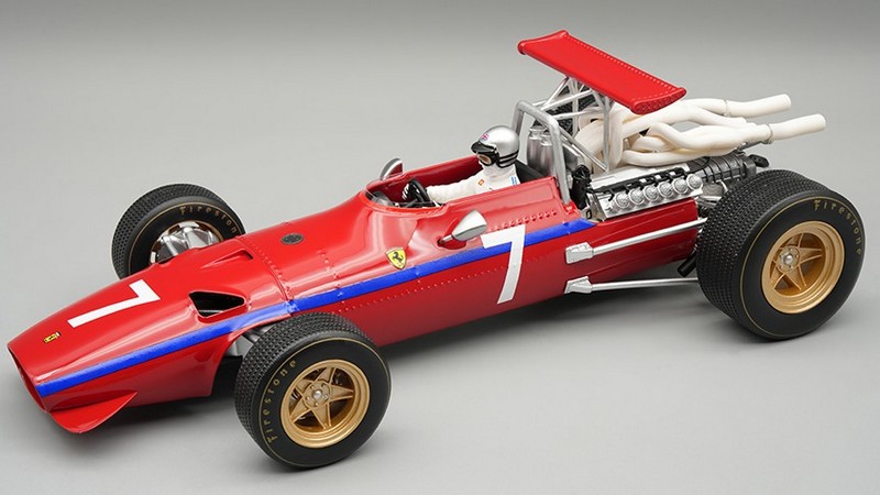 Ferrari 312 F1/68 #7 GP USA 1968 Derek Bell (with driver) by tecnomodel