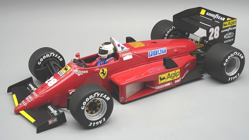 Ferrari 156-85 GP #28 GP Nurburgring 1985 Stefan Johansson (with driver) by tecnomodel