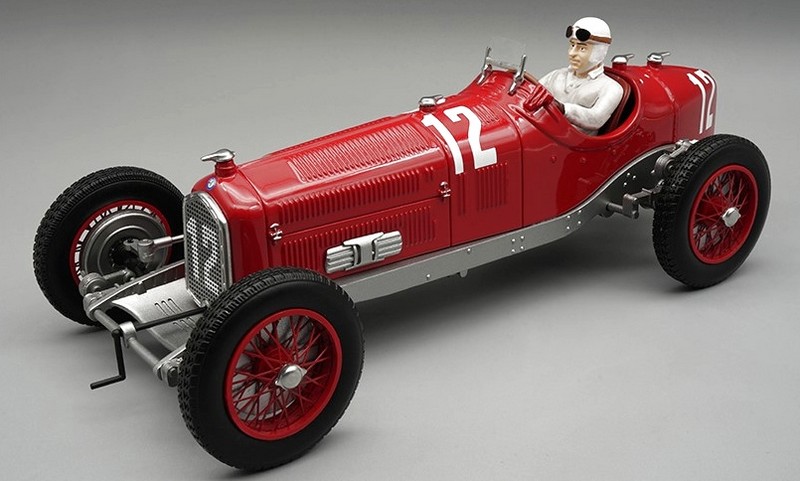 Alfa Romeo P3 Tipo B #12 Winner GP France 1932 Tazio Nuvolari (with driver) by tecnomodel