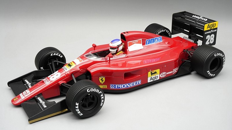 Ferrari 641 F1 #28 British GP 1991 Jean Alesi  (with driver figure) (rain tyres) by tecnomodel
