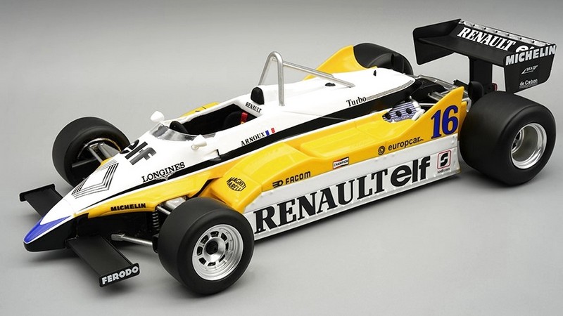Renault RE30B Winner GP Italy 1982 Renee Arnoux (with display case) by tecnomodel