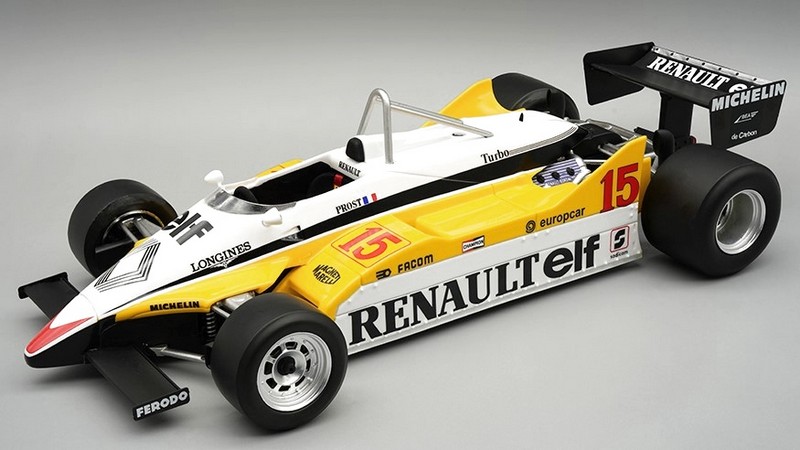 Renault RE30B #15 Winner GP Brasil 1982 Alain Prost (with display case) by tecnomodel