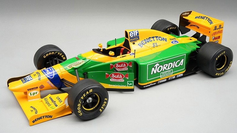 Benetton B193 Ford Test Barcellona 1993 Michele Alboreto by tecnomodel