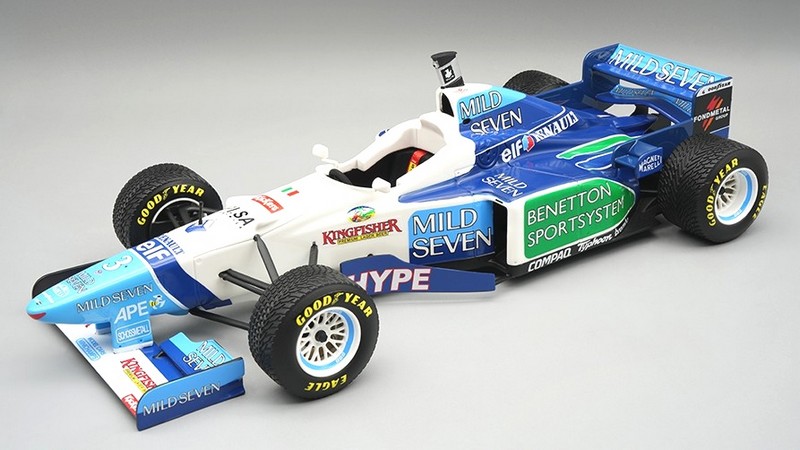 Benetton B196 #3 GP Brasil 1996 Jean Alesi rain tyres by tecnomodel