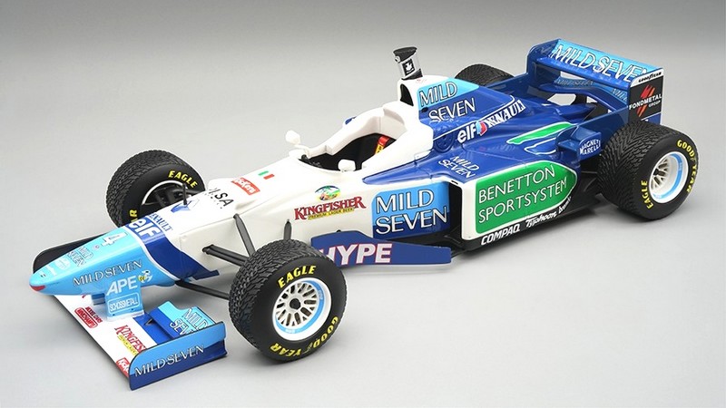 Benetton B196 #4 GP Spain 1996 Gerhard Berger rain tyres by tecnomodel