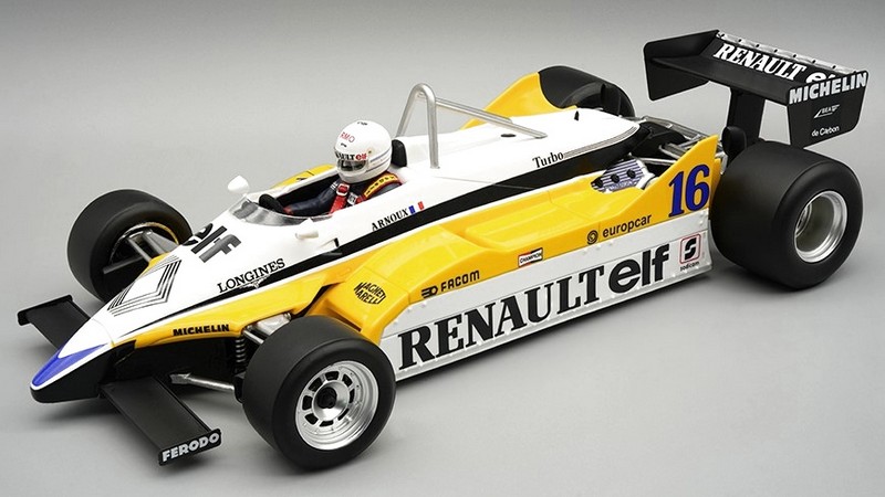 Renault RE30B #16 Winner GP France 1982 Renee Arnoux (with display case) by tecnomodel