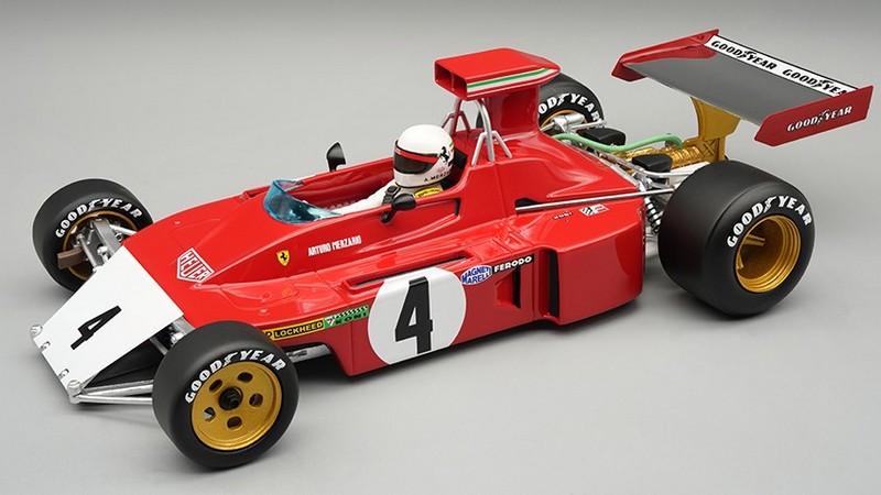 Ferrari 312B3 Broken Nose #4 GP Canada 1973 Arturo Merzario (with driver figure) by tecnomodel