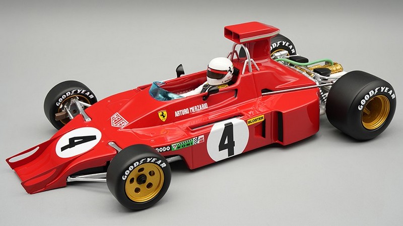 Ferrari 312B3 #4 GP USA 1973 Arturo Merzario (with driver figure) by tecnomodel
