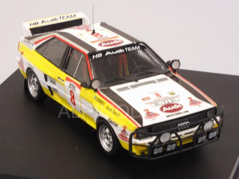 Audi Quattro #8 World Champion Safari Rally 1984 Blomqvist - Cederberg - trofeu