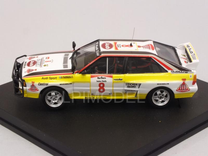 Audi Quattro #8 World Champion Safari Rally 1984 Blomqvist - Cederberg - trofeu