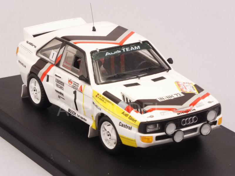 Audi Quattro #1 Winner Stadte Rally 1984 Rohrl - Geistdorfer Saturday Version - trofeu