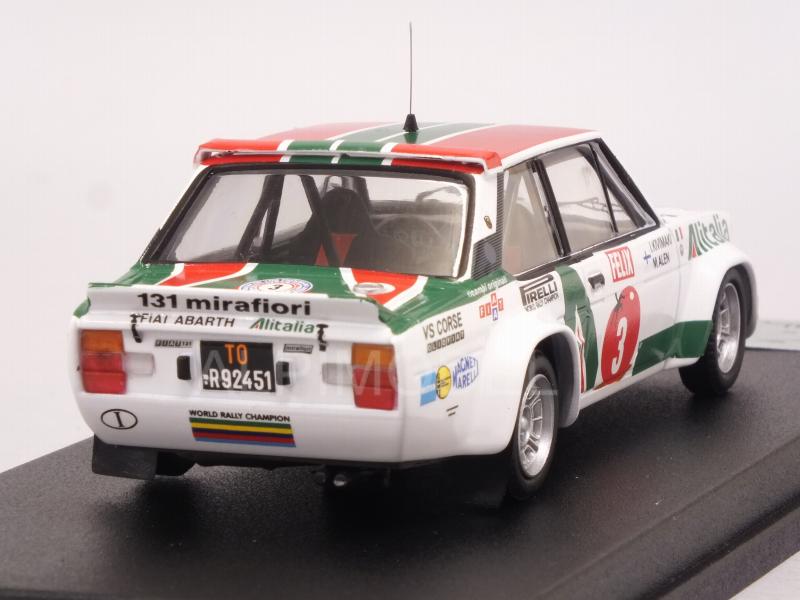 Fiat 131 Abarth #3 Winner 1000 Lakes Rally 1978 Alen - Kivimaki - trofeu