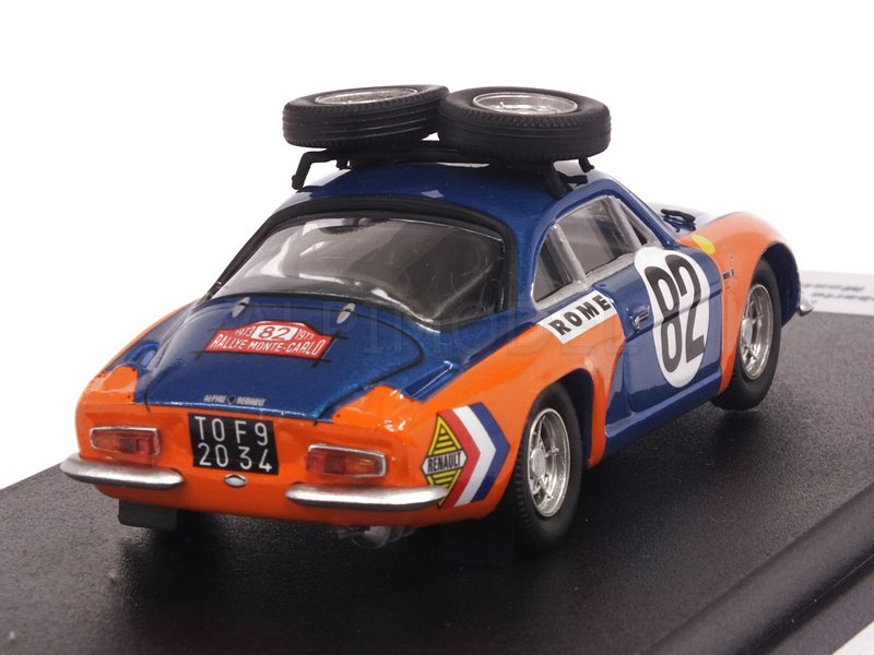 Alpine A110 Renault #82 Rally Monte Carlo 1973 De Bonis - Pelossa - trofeu