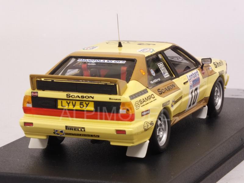 Audi Quattro #10 RAC Rally 1983 Lampi - Kuukkala - trofeu