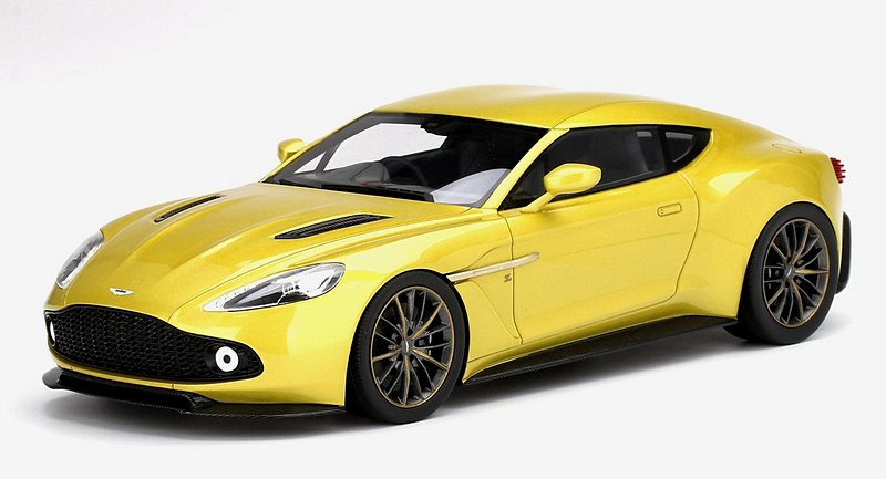 Aston Martin Vanquish Zagato (Cosmopolitan Yellow) Top Speed Edition by true-scale-miniatures