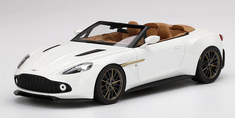 Aston Martin Vanquish Zagato Volante (Escaping White) Top Speed Edition by true-scale-miniatures