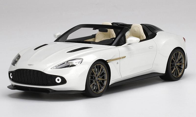Aston Martin Vanquish Zagato Speedster (Escaping White) Top Speed Edition by true-scale-miniatures