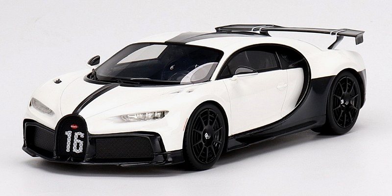 Bugatti Chiron Pur Sport (White) Top Speed Edition by true-scale-miniatures