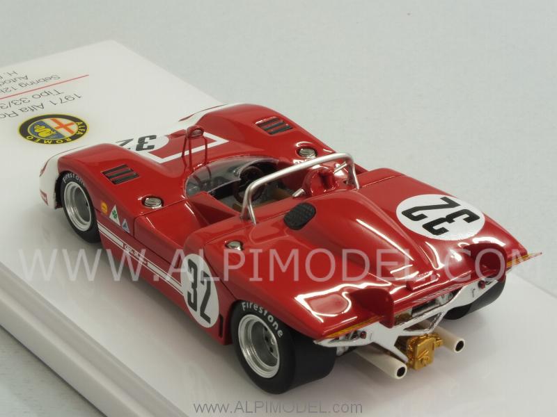 Alfa Romeo Tipo 33/3 #32 12h Sebring 1971 Henri Pescarolo - true-scale-miniatures