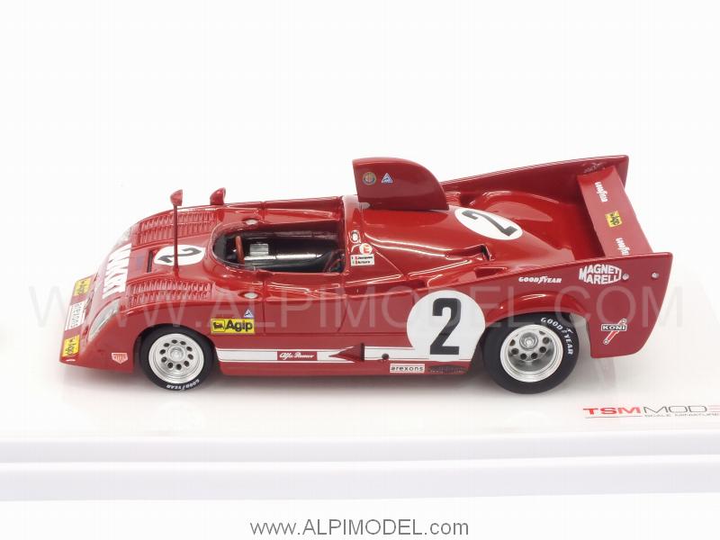 Alfa Romeo T33 TT12 #2 1000Km Monza 1975 Merzario - Laffite - true-scale-miniatures