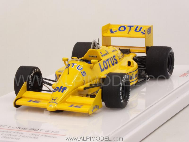 Lotus 99T Honda #12 3rd British GP 1987  Ayrton Senna by true-scale-miniatures